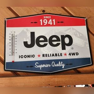 Jeep thermometer sign
